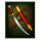 winged hussars hold and win sword symbol icon
