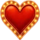 winnie the piggie las vegas heart symbol icon