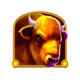 wolf gold buffalo symbol icon
