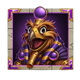 wrappin gold bird symbol icon