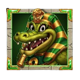 wrappin gold crocodile symbol icon