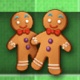 xmas joker gingerbreadmen symbol icon