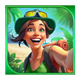 your own island traveler selfie symbol icon