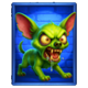 zany zombie zlots hold and win rabid dog symbol icon