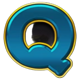 zeus legends of olympus blue q symbol icon