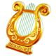 zeus legends of olympus golden lyre symbol icon