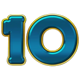 zeus legends of olympus number ten symbol icon