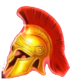 zeus legends of olympus spartan helmet symbol icon