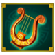 zeuss thunderbolt 10000 golden lyre symbol icon