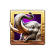 zulu gold elephant symbol icon