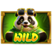 3 fortune pandas wild green symbol icon