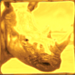 africa goes wild wild rhino symbol icon