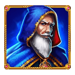 blue wizard wild symbol icon