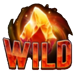 fiery slots cash mesh link wild symbol icon