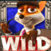 foxin twins blue wild symbol icon