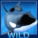 great blue wild symbol icon