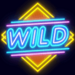 neon lights quad wild symbol icon
