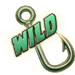rabid randy gone fishing hook wild symbol icon