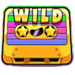 retro tapes wild scatter symbol icon