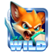 wild fox wild symbol icon
