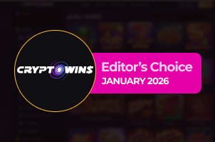 CryptoWins Casino - Editor's Choice January 2026 Screenshot
