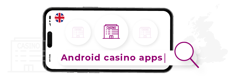phone screen showing what android casinos are