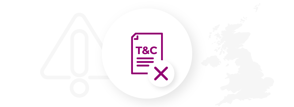 issues with T&Cs