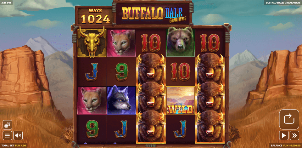 Buffalo Dale Base Game Reels