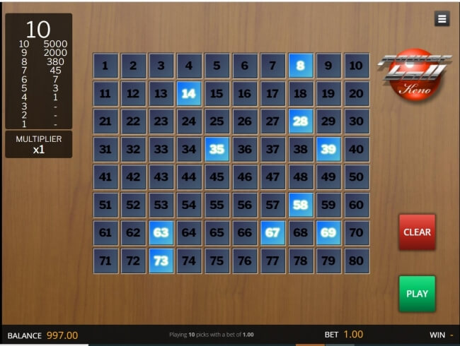 Keno Draw Win