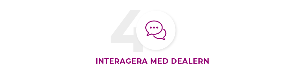 Interagera med dealern