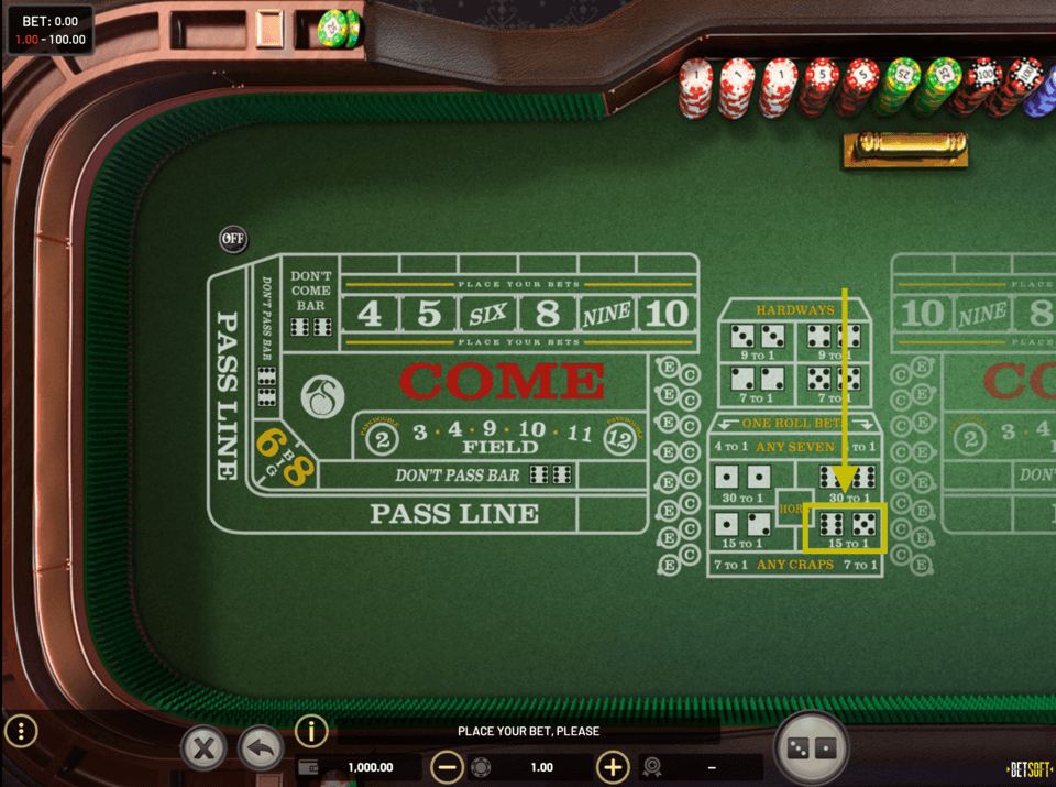 yo-leven craps bet