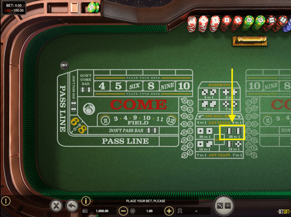 boxcars craps bet