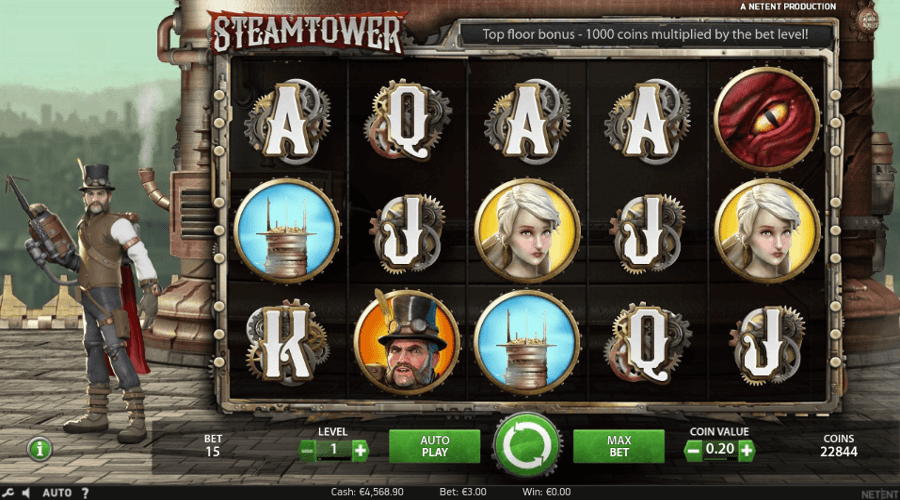 Steam Tower NetEnt