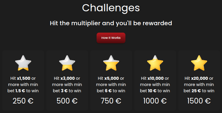 casino stars challenges