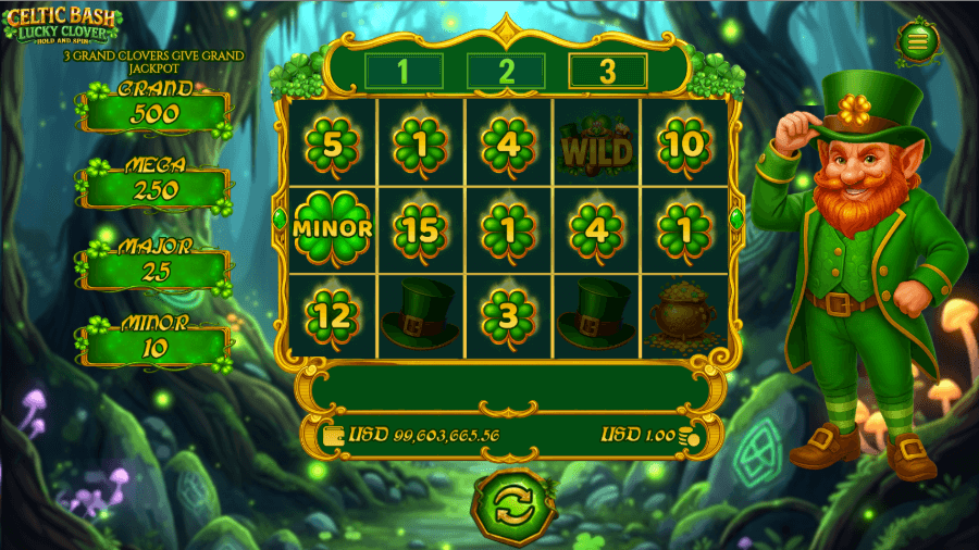celtic bash slot hold and win