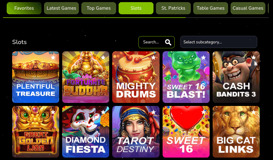 Eternal Slots Lobby Screenshot