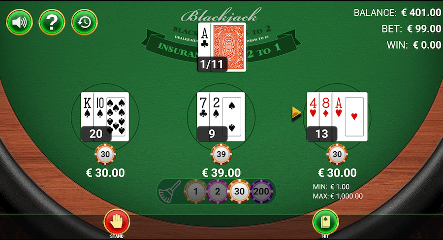 free online blackjack games