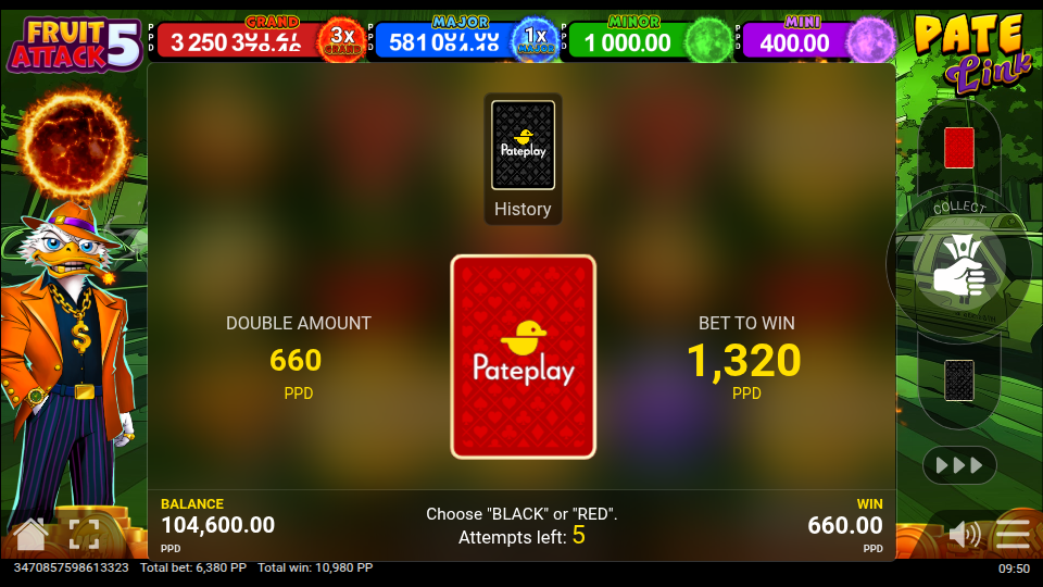 Fruit Attack Gamble Feature Screenshot