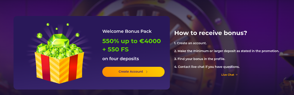 iwild casino welcome pack