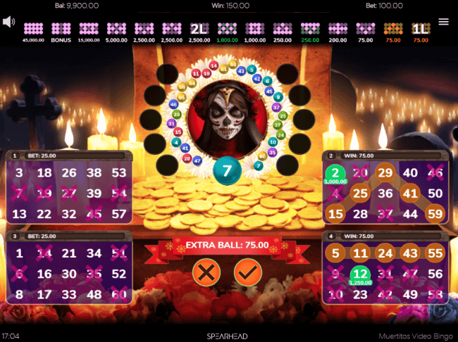 muertitos bingo online machine