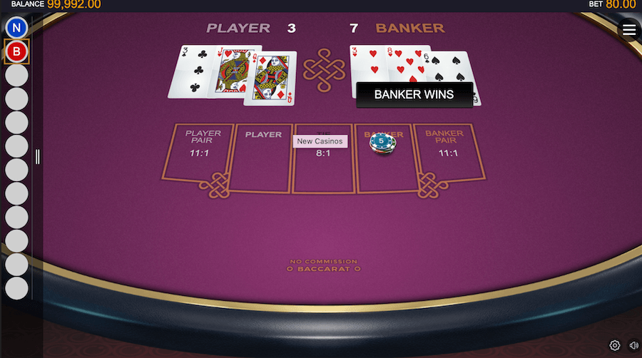 No Commission Baccarat
