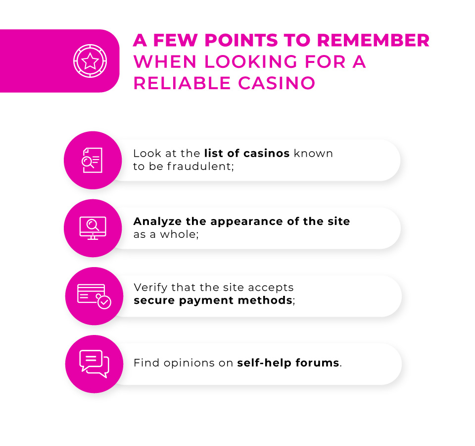 find a reliable casino