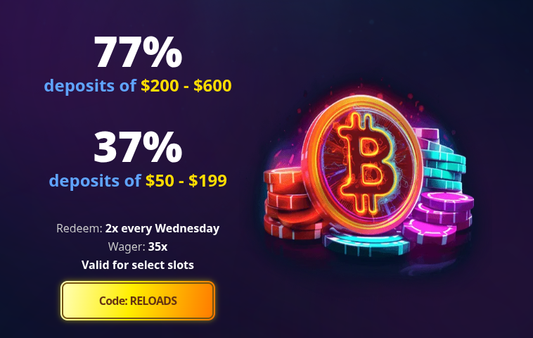 Reload Bonus CryptoWins Casino