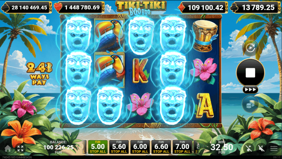 tiki tiki boo boo toppling reels