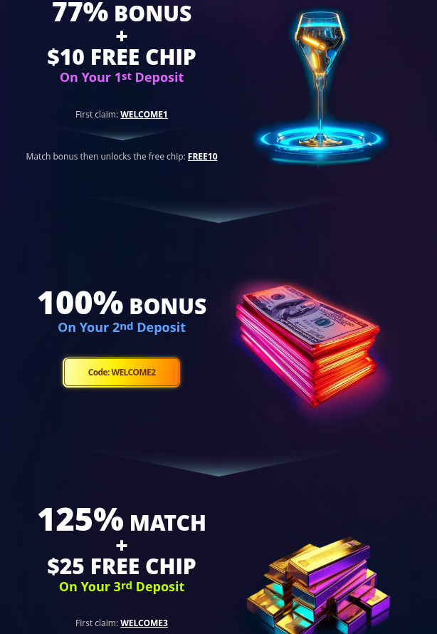 Welcome Pack CryptoWins Casino
