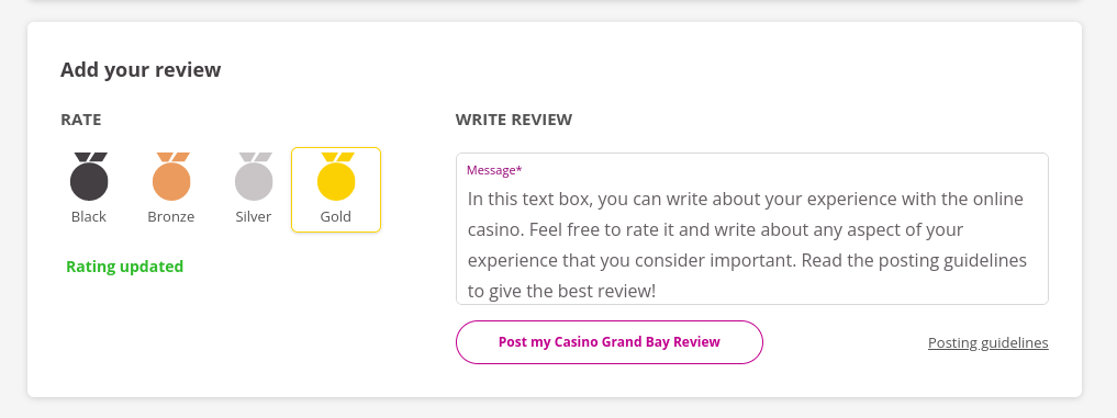write casino reviews